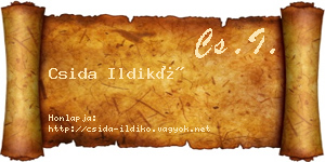 Csida Ildikó névjegykártya